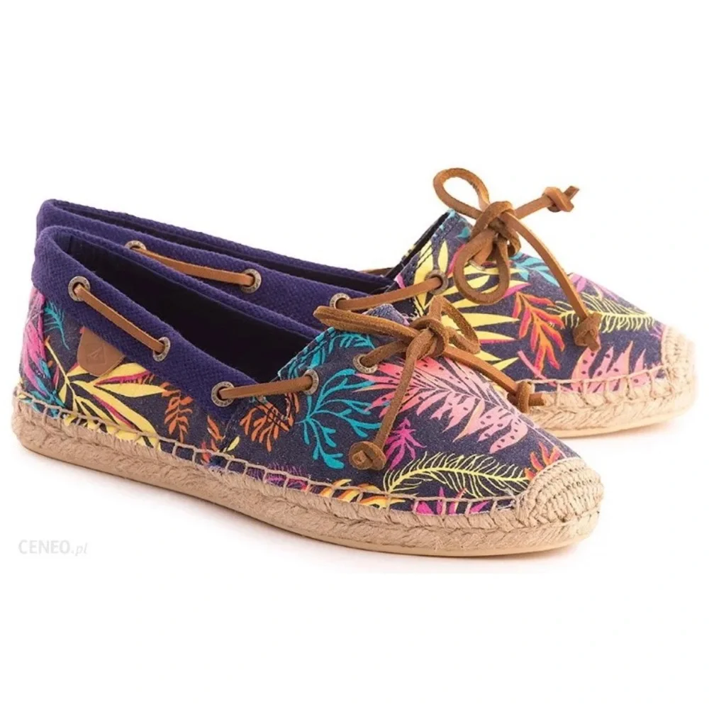 Sperry Katama Cape Espadrille Seaweed Flats Women’s Size 7.5-NWOB